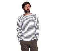 Armor Lux Herren Houat Pullover, Blanc/Navire, XS