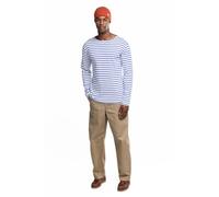 Armor-lux Houat Héritage Stripe Long Sleeve T-Shirt White/Blue Blau XXL