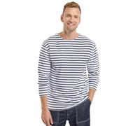 Armor Lux Herren Langarmshirt 1525, Blanc (400 Blanc/Navire), XX-Large (Herstellergröße: 6)