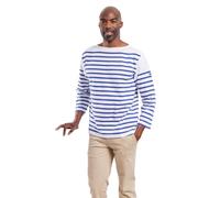 Armor Lux Herren Marine-Stil 3/4 Ärmel aus Baumwolle T-Shirt, Mehrfarbig (Balnc/Etoile Dw5), X-Small
