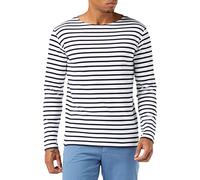 Armor Lux Streifenshirt Weiß Dunkelblau Gestreift Herren Mariniere Weiß Dunkelblau XL