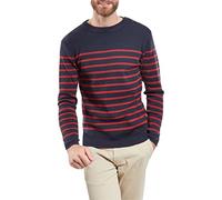 Armor Lux Herren Pull Marin Goulenez Homme Pullover, Mehrfarbig (Navire/Piment I78), XX-Large (Herstellergröße: 2XL)