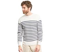 Armor Lux Herren Pull Marin Groix Homme Pullover, Weiß (6Rl Milk/Navire 6Rl), X-Large