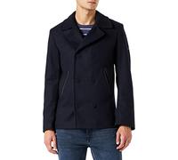 Armor Lux Herren Zweifarbiger Caban-Jacke Fort Cigogne aus Wolle Pijacke, Schiff/Aluminium, Small