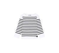 Armor Lux Mädchen Kinder Marine-Stil Amiral T-Shirt, Mehrfarbig (Blanc/Navire 400), 12 Jahre