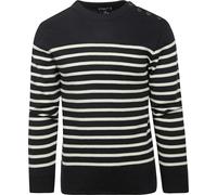 Armor-Lux Paimpol Pullover Wolle gestreift Navy - Größe XXL Dunkelblau XXL