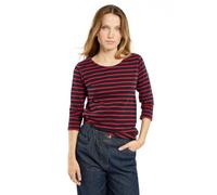 Armor-lux Ringelshirt Damen 3/4-Arm, aus Baumwolle, Bootsausschnitt