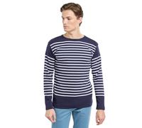 Armor-lux Ringelshirt Herren Langarm, AMIRAL, aus Baumwolle, Rundhalsausschnitt
