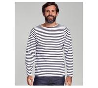 ARMOR LUX SHIRT IM MARINE-STIL "LOCTUDY" XS BLANC/NAVIRE