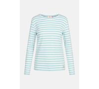 Armor Lux Streifenshirt Lesconil Weiß Türkis Gestreift Damen Mariniere Türkis 40