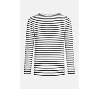 Armor Lux Streifenshirt Weiß Dunkelblau Gestreift Herren Mariniere Weiß Dunkelblau L