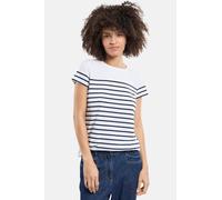 Armor Lux Damen Marinière tel Héritage Femme T-Shirt, Mehrfarbig (Bi9 Blanc/Rich Navy Bi9), 38 (Herstellergröße: 2)