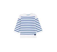 Armor Lux Unisex Baby Im Marine-Stil Amiral Aus Dicker Baumwolle T-Shirt, Mehrfarbig (Blanc/Etoile Dw5), 12 Monate EU