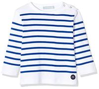 Armor Lux Unisex Baby Marine-Stil Amiral aus Dicker Baumwolle T-Shirt, Mehrfarbig (Blanc/Etoile Dw5), 0-3 (Herstellergröße: 3 Monate)