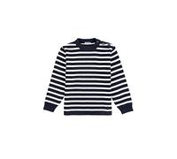 Armor Lux Unisex Gestreifter Kinder Marine-Stil Fouesnant aus Wolle und Acryl Pullover, Bleu, 16 ANS