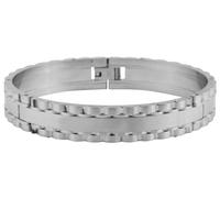 Armreif ADELIA´S "Unisex Armband - Armreif aus Edelstahl Ø 6,8 cm cm", silber, Armbänder, Damen, 6,8cm, Edelstahl, Armreif, Zum Verschenken - passend für viele Anlässe (52613367-0) silber
