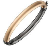 Armreif Armband 925 Sterling Silber bicolor vergoldet teil matt