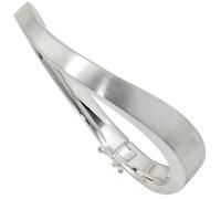 Armreif Armband 925 Sterling Silber matt Silberarmreif Klappverschluss