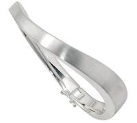 Armreif Armband 925 Sterling Silber matt Silberarmreif Klappverschluss