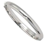 Armreif Armband oval 375 Gold Weißgold Goldarmreif Kastenschloss