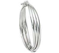 Armreif Armband oval 925 Sterling Silber Silberarmreif Klappverschluss
