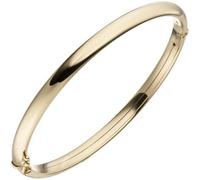 Armreif Armband oval mit Scharnier 375 Gold Gelbgold Goldarmband Goldarmreif