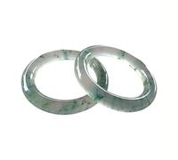 Armreif aus natürlicher Jade, schwimmendes Blumendesign, elegantes Schmuckgeschenk für Damen