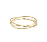 Armreif ELLI PREMIUM "Armband Armreif Dreier Mehrreihig Verschlungen 925 Silber" Gr. 200, gold, Armbänder, Damen, 200, Silber 925 (Sterlingsilber), Armreif (67768655-200) gold