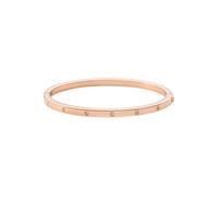 Armreif FOSSIL "Schmuck Geschenk Edelstahl Armschmuck SADIE", rosa (roségoldfarben, kristallweiß, kristallweiß), Armbänder, Damen, 17,5cm, Edelstahl, Armreif, mit Glasstein (20791606-0) roségoldfarben