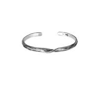 Armreif HAZE & GLORY "Armband Armreif - Twist 925 Silber" Gr. 200, silber, Armbänder, Herren, Silber 925 (Sterlingsilber), Armreif (50874951-200) silber