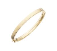 Armreif JOBO, gelb (gelbgold 375), Armbänder, Damen, Gelbgold 375, Armreif, oval 375 Gold (77899447-0) gelbgold 375