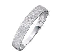 Armreif JOBO, silber (silber 925), Armbänder, Damen, Silber 925 (Sterlingsilber), Armreif, 925 Silber mit 359 Zirkonia (45578536-0) silber 925