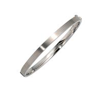 Armreif JOBO, weiß (weißgold 375), Armbänder, Damen, 18,5cm, Weißgold 375, Armreif, oval 375 Weißgold 18,5 cm (52916165-0) weißgold 375