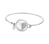 Lotus Style Armband Herz für Damen aus Edelstahl in der Farbe Silber, Durchmesser 6,5 cm, LS2014-2/4