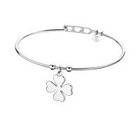 Armreif LOTUS "Urband Woman - Kleeblatt", silber (edelstahlfarben), Armbänder, Damen, Edelstahl, Armreif (11930030-0) edelstahlfarben