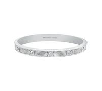 Armreif MICHAEL KORS "Premium", silber (metallfarben, kristallweiß, kristallweiß), Armbänder, Damen, 16,8cm, Metall, Armreif, mit Zirkonia (synth.) (74661129-0) metallfarben, kristallweiß, kristallwei