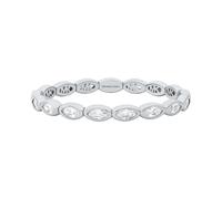 Armreif MICHAEL KORS "Premium", silber (metallfarben, kristallweiß, kristallweiß), Armbänder, Damen, 22cm, Metall, Armreif, mit Zirkonia (synth.) (22809019-0) metallfarben, kristallweiß, kristallweiß