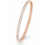 s.Oliver 2018536 Damen Armreif Edelstahl Rose Weiß