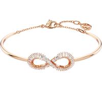 Armreif SWAROVSKI "Hyperbola" Gr. M, rosa (roségoldfarben, kristallweiß, kristallweiß), Armbänder, Damen, M, Metall, Armreif, mit Swarovski Kristall (29464355-M) roségoldfarben, kristallweiß, kristall
