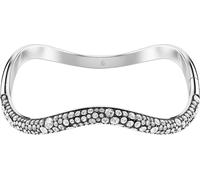 Swarovski Sublima Armreif, Rundschliff, Weiß, Rhodiniert