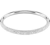 Armreif SWAROVSKI "Schmuck Geschenk Sublima Armreif" Gr. M, silber (metallfarben, kristallweiß, kristallweiß), Armbänder, Damen, M, Metall, Armreif, mit Swarovski Kristall (68548565-M) metallfarben, k
