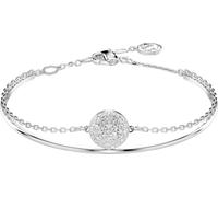 Armreif SWAROVSKI "Sublima Round" Gr. M, silber (metallfarben, kristallweiß, kristallweiß), Armbänder, Damen, M, Metall, Armreif, mit Swarovski Kristall (85312320-M) metallfarben, kristallweiß, krista