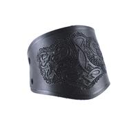 Armschützer aus Leder, mit Thorshammer, kurz in schwarz
