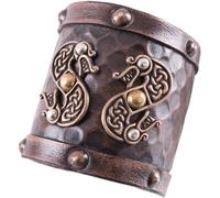Armschützer aus Leder mit Zweiköpfigen Drachen