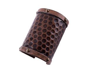 Armschützer aus Leder ohne Zierbeschläge