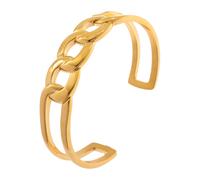 Armspange JOBO "offener Armreif", goldfarben, Armbänder, Damen, Edelstahl, Armspange, Edelstahl goldfarben beschichtet (53972064-0) goldfarben