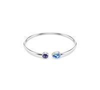 Armspange SWAROVSKI "Schmuck Geschenk Chroma Armreif", blau (metallfarben, lila, blau, kristallweiß, lila, blau, kristallweiß), Armbänder, Damen, Metall, Armspange, mit Swarovski Kristall, Zirkonia (s
