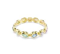 Armspange SWAROVSKI "Schmuck Geschenk Gema Armreif" Gr. M, bunt (gelbgoldfarben, grün, gelb, blau, rosa, lila, grün, gelb, blau, rosa, lila), Armbänder, Damen, M, Metall, Armspange, mit Swarovski Kris