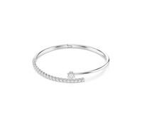 Armspange SWAROVSKI "Schmuck Geschenk MATRIX Armreif" Gr. M, metallfarben, kristallweiß, kristallweiß, Armbänder, Damen, M, Metall, Armspange, mit Swarovski Kristall, Zirkonia (synth.) (34314905-M) me