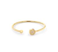 Armspange TOMMY HILFIGER "Schmuck Edelstahl Armschmuck Armspange CRYSTAL", bunt (gelbgoldfarben, weiß, blau, rot, champagner), Armbänder, Damen, Edelstahl, Armspange, mit Glasstein (24333720-0) gelbgo